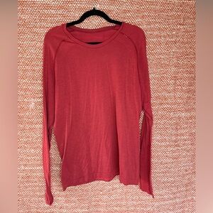 Lululemon Men’s Red Long Sleeve Top